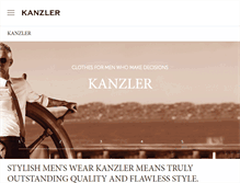 Tablet Screenshot of kanzler-style.com